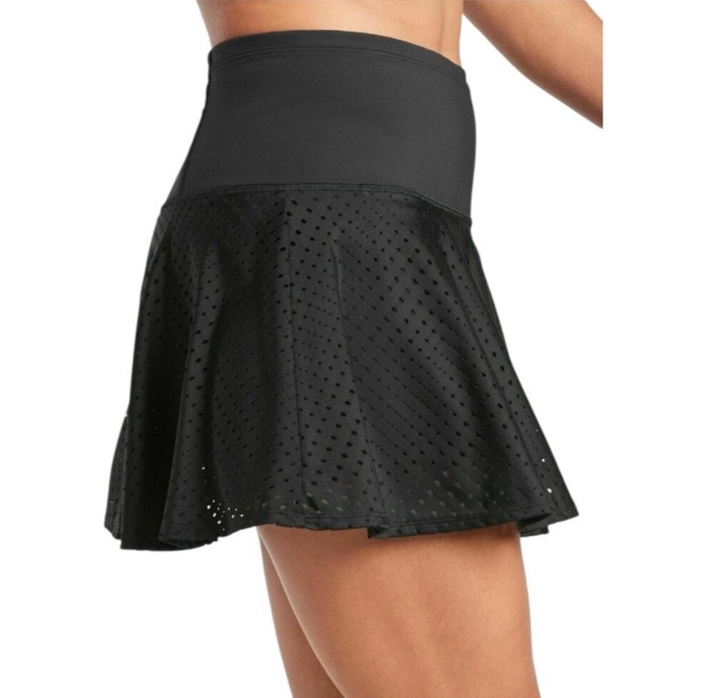 Athleta A Game Skort Perforated Mesh 14" Tennis Black Size XS